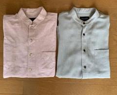 ノーカラー半袖シャツ　Lサイズ　２枚セット