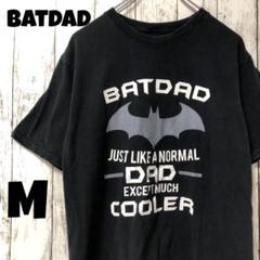 アメリカ古着 BAT ビッグプリント ブラック Tシャツ M メンズ