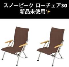 スノーピーク ローチェア30 ブラウン 2脚セット