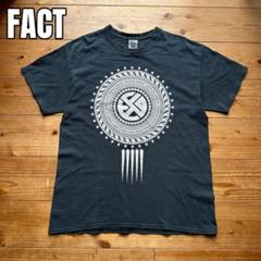レア FACT ファクト 両面プリント エンブレム グラフィック Tシャツ