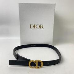 箱付き Dior ディオール ベルト CD ロゴ バックルベルト レザー