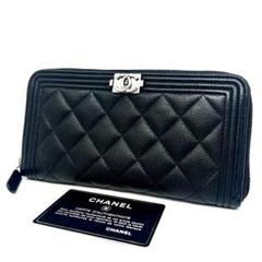 【極美品】CHANEL シャネル ボーイシャネル Vステッチ 長財布 31番台 シャネル CHANEL ボーイシャネル Vステッチ チェーンウォレット