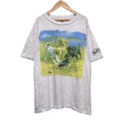 90s ウールリッチ×JIM KILLEN ビンテージ半袖Tシャツ　犬　USA製
