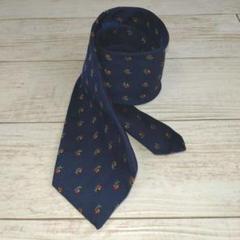 ☆HACKETT☆英国製 フラワージャガードタイ NAVYのサムネイル