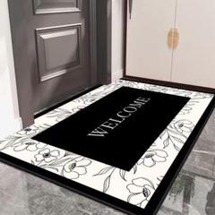 屋外用ドアマット WELCOME 花柄