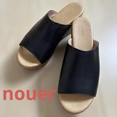 nouer ヌエール　新品未使用　日本製　38 サンダル　ブラック　タグ付き 2025年最新】ヌエール nouer サンダルの人気アイテム - メルカリ