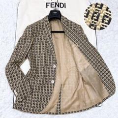 極美品✨フェンディ ズッカ柄 総柄 テーラードジャケット