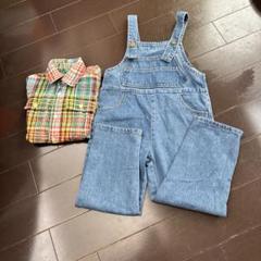 セット売りSHEIN デニムブルー オーバーオール110GAPシャツ120