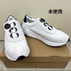 《未使用》pg NEW DAWN スニーカー ホワイト 26,5㎝ フリーロック