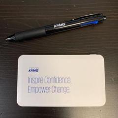 KPMGノベルティグッズ(ボールペン1本、モバイルバッテリー)
