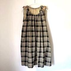 MAAROOK マルーク❤️チェックワンピース ノースリーブ 150