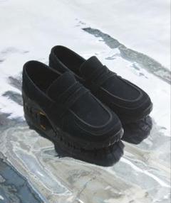 VIBRAM×OPENING ACT リアルレザースウェードローファースニーカー