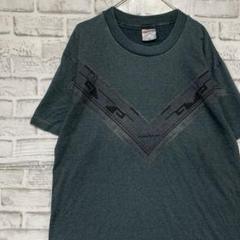USA製90sヴィンテージTシャツ！シングルステッチ　ブルー半袖古着L715