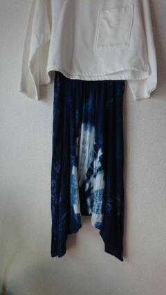サルエルパンツ タイダイ柄