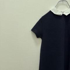 ZARA KIDS ザラキッズ ネイビー 半袖ワンピース 襟付き 140cm