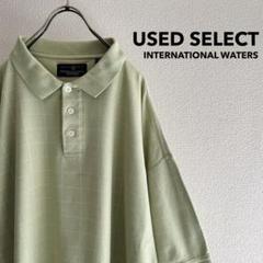 古着 “INTERNATIONAL WATERS” Plaid Polo