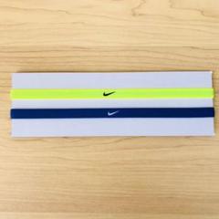 人気! nike ヘアバンド イエロー×ブルー