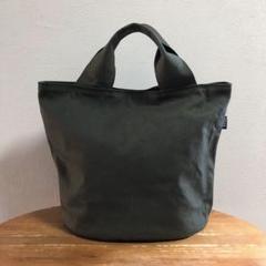 帆布バケットトートバッグ(カーキ)