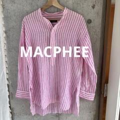 マカフィー　トゥモローランド　リネンシャツ　ブラウス　ストライプ