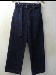 【新品未使用】comoli 24aw デニムベルテットパンツ ブラック ２ 楽天市場】comoli ベルテッドデニム（メンズファッション）の通販