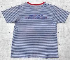 uniform experiment トリム リンガー ボーダー 半袖 Tシャツ