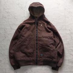 y2k Walls WORKWEAR アクティブジャケット XL ボア フード 90s】Wallo work wear zip up duck jacket - メルカリ