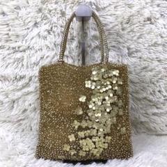 美品・アンテプリマ ANTEPRIMA ワイヤーバッグ スクエア　ゴールド　花柄