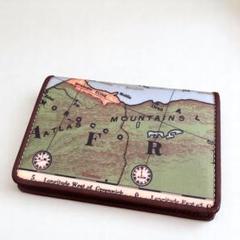 A-griffe 地図柄 アグリ 財布 パスケース　定期入れ　カードケース