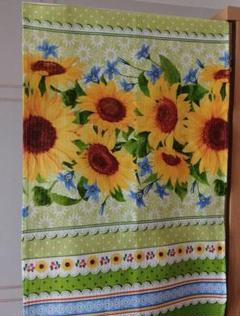 新品 夏色 向日葵 鮮やか キッチンクロス ひまわり ティータオル 東欧 花柄