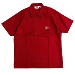 90sベンデイビスワークシャツビンテージUSA製タロンハーフジッププルオーバー 90's BEN DAVIS S/S ハーフジップ ワークシャツ 