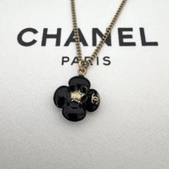 CHANEL シャネル ネックレス ゴールド カメリア 黒 ココマーク