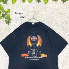 Tシャツ　スカル　ロック　バイク　古着　ギルダン　パロディ　激レア　ビンテージ