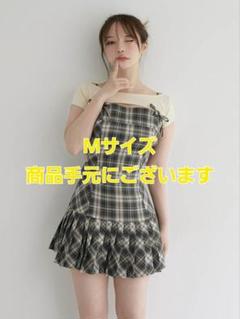 ワンピース andmary Karen check mini dress andmary Karen check mini dress beige - メルカリ