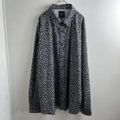 G.O.C メンズ オーバーサイズ シャツ ブラウス ヒョウ柄 黒 F