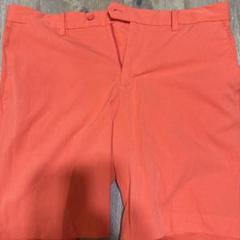 オレンジ ショートパンツ JLロゴ バックポケット付き