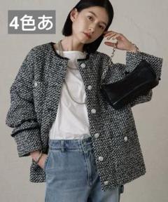 2025年最新】Loungedress レディース ノーカラージャケットの