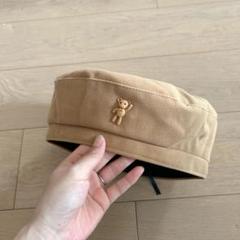 ベレー帽 画家帽 レディース 綿混 帽子 無地 ワンポイント