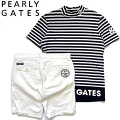 PEARLY GATES パーリーゲイツ セットアップ ボーダー ハイネック