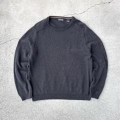 90s 00s セントジョンズベイ 短丈 コットンニット 青 ブルー 無地 古着 最新の激安 90s 00s セントジョンズベイ 短丈 コットンニット 青