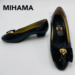 ✨極美品✨ ミハマ フラットパンプス エナメル ゴールドリング ラウンドトゥ 2025年最新】MIHAMA つま先：ラウンドトゥ フラットシューズ
