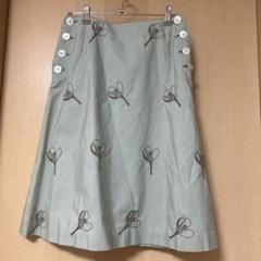 【値下げ】mina perhonen ミナペルホネン スカート　タンポポ 定価6.6万】ミナペルホネン mina perhonen tanpopo ベルト付き