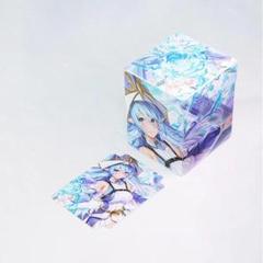 遊戯王 聖殿の水遣い 合皮製デッキケース　スリーブ二点セット 遊戯王 聖殿の水遣い 合皮製デッキケース スリーブ二点セット