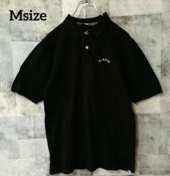 XLARGE エクストララージ Msize ブラック 半袖ポロシャツ 刺繍ロゴ