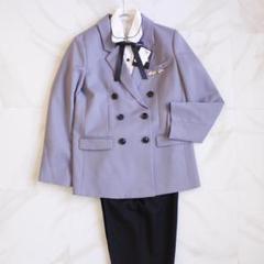 ELLE en noir パンツスーツ 160cm ダブル ブルー