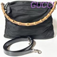 ⭐️良品⭐️ グッチ レザー ショルダーストラップ ブラック 未使用品✨グッチ ショルダーストラップ レザー ブラック 黒