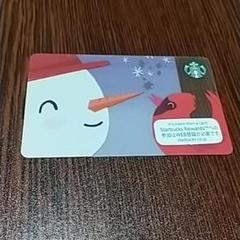 スタバカード雪だるま