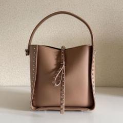 未使用　RoseBud レザーバッグ Woman レッド トッズ Di バッグ フォリオ レザー バッグ