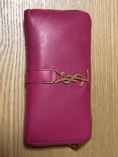 良品✨イブサンローラン　YSLロゴ　レザー ラウンドジップ　長財布　ピンク Amazon | [サンローラン パリ] SAINT LAURENT PARIS イヴ サン