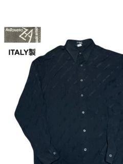 ★90s★ITALY製★ANTONELLO★長袖★シャツ★総柄★ドレス★L★のサムネイル