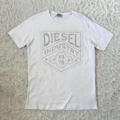 DIESEL ディーゼル ロゴプリントTシャツ ホワイト Mサイズ デカロゴ